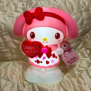 My Melody Hello Kitty and Friends Lighted Decor Valentines Sanrio White Pink